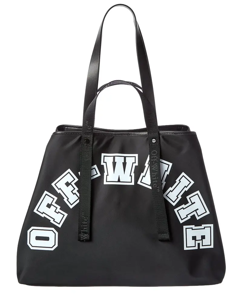 Off-White East West Large Leather-Trim Tote 1
