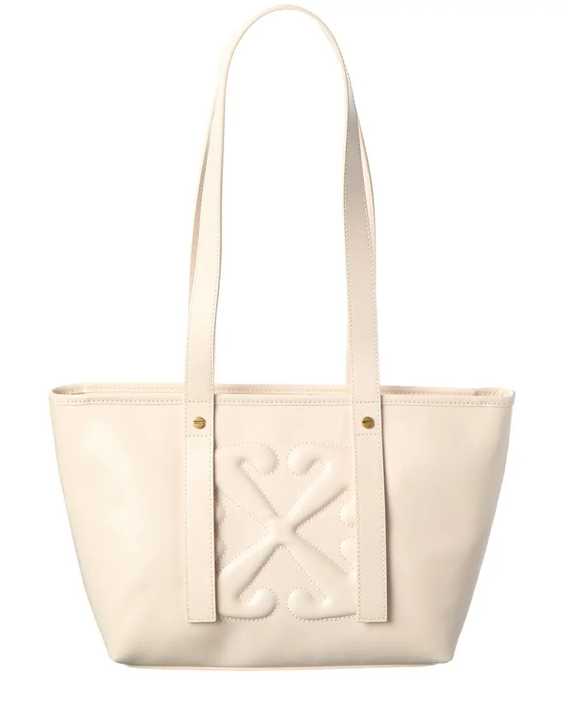 Off-White East West Small Leather Tote 1
