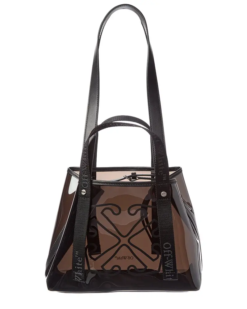 Off-White East West Small Vinyl & Leather Tote 1