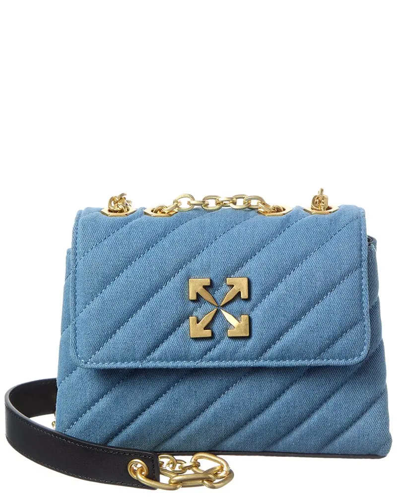 Off-White Jackhammer Denim & Leather Wallet On Chain 1