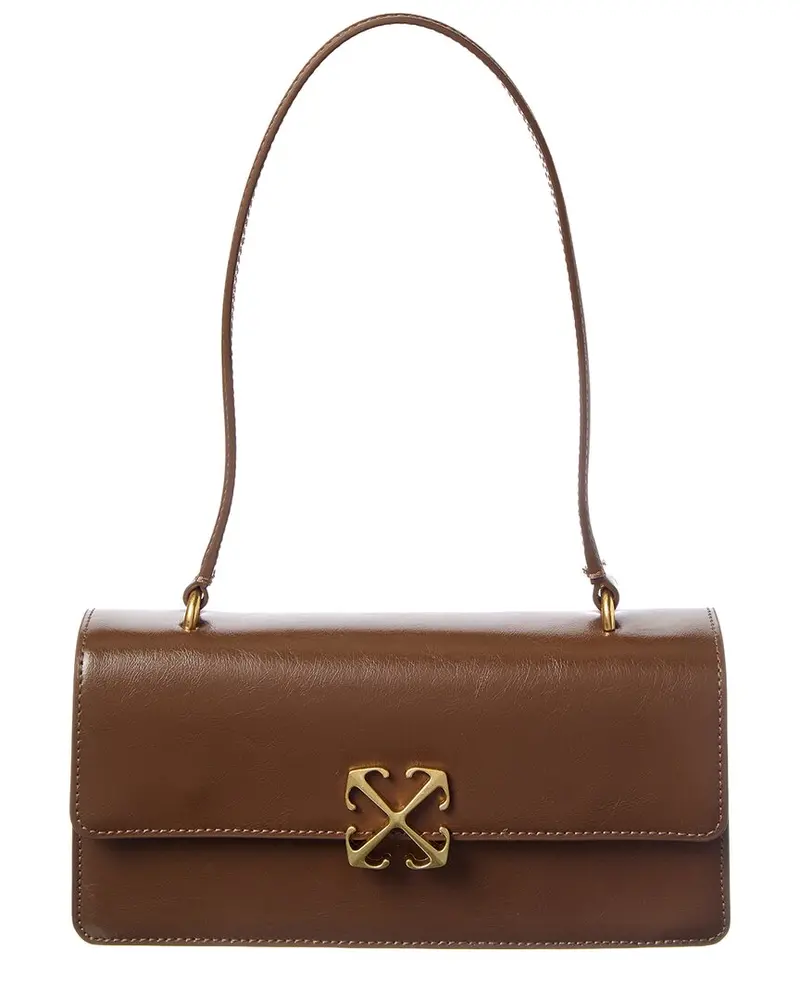 Off-White Jitney Leather Shoulder Bag 1