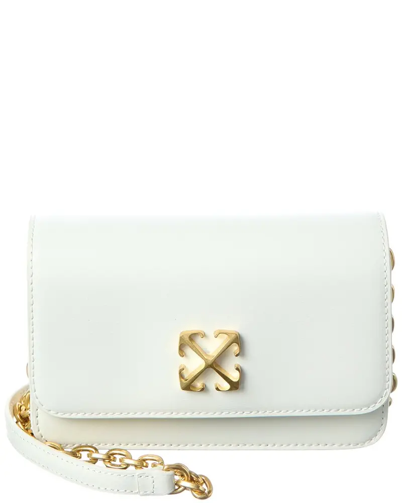 Off-White Jitney Leather Wallet On Chain 1