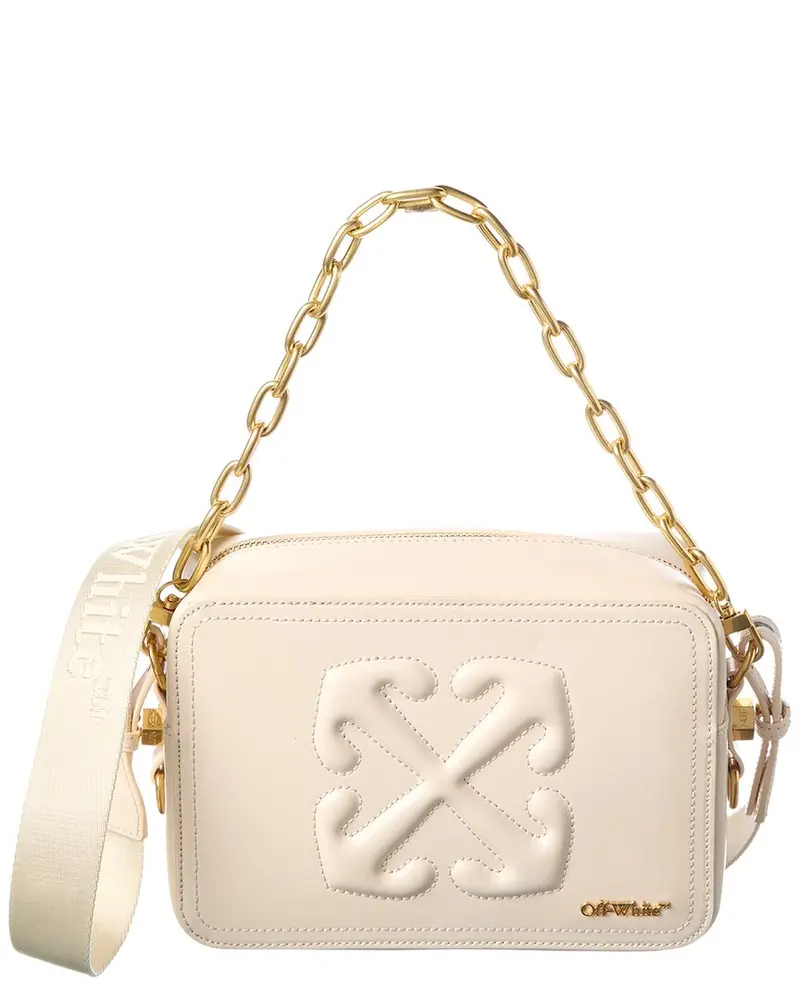 Off-White Medium Leather Camera Bag 1