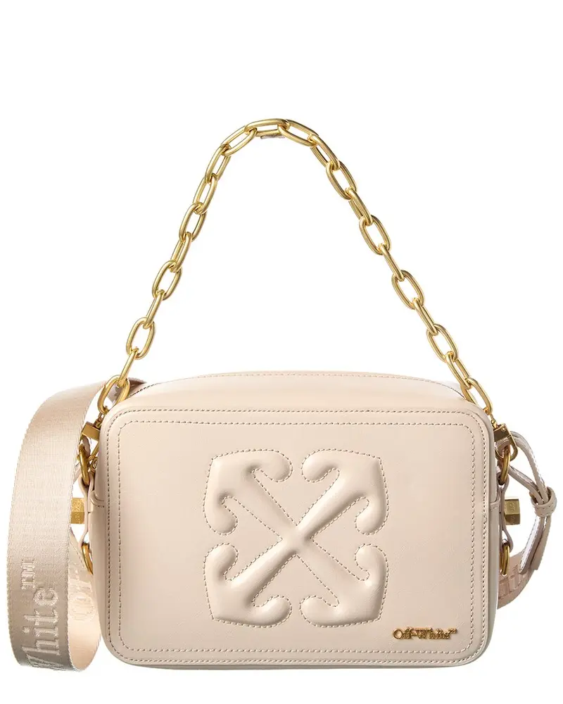 Off-White Medium Leather Camera Bag 1