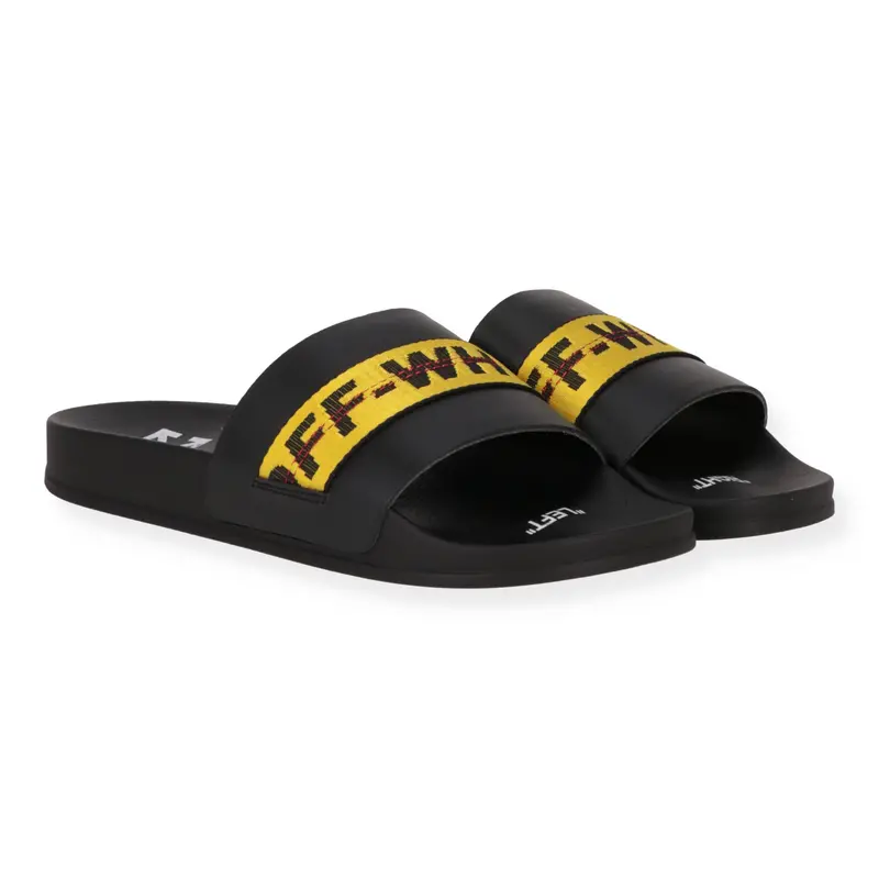 Off White Mens Black/Yellow Sneaker 1