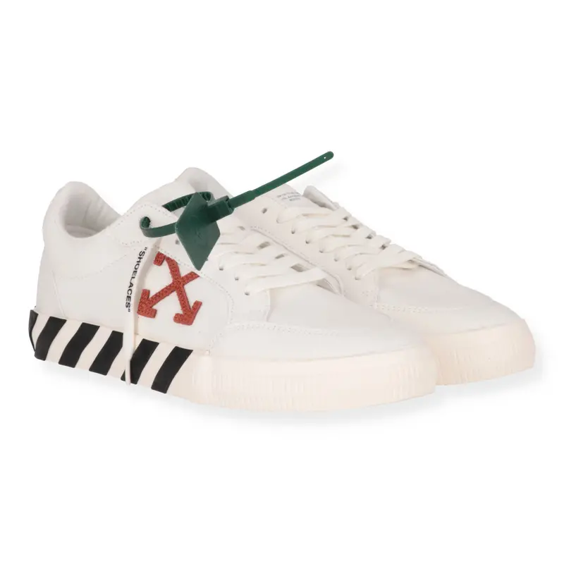 Off White Mens White/Red Sneaker 1
