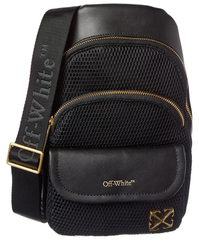 Off-White Mesh & Leather Backpack 1