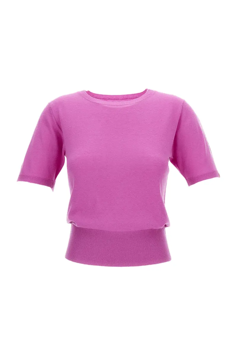 Oleander Pink N.416 Noor Short Sleeve T-Shirt 1
