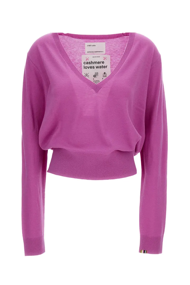 Oleander Pink N.467 Collin V-Neck Sweater 1