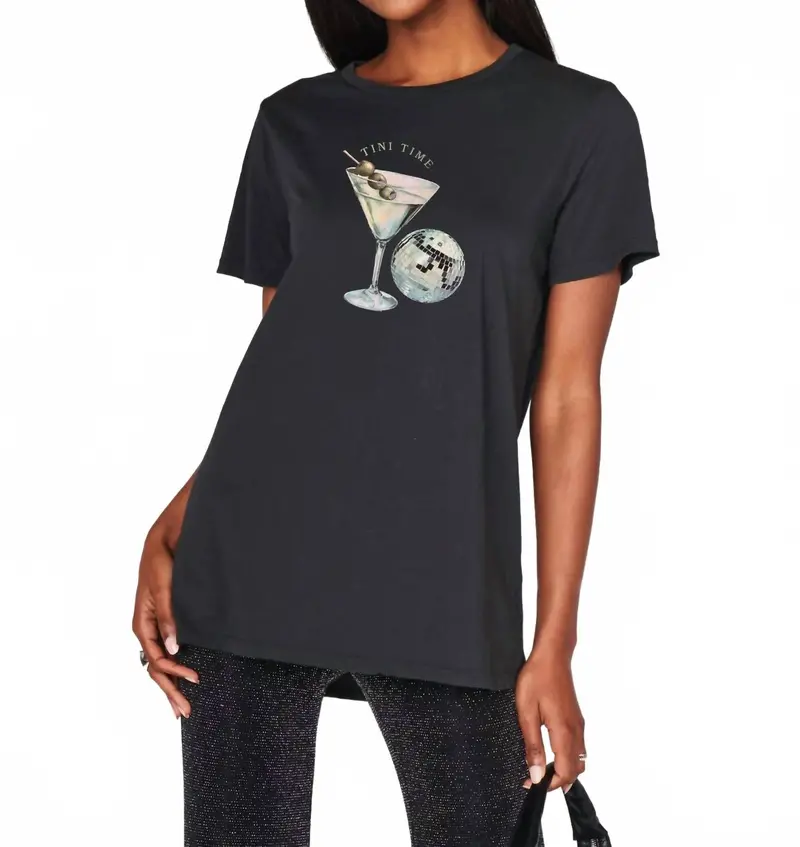 Oliver Crewneck Tee In Tini Time Graphic 1