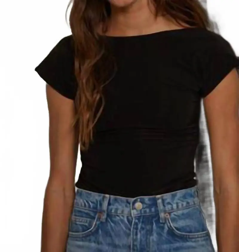 Once Over Bodysuit In Black 1