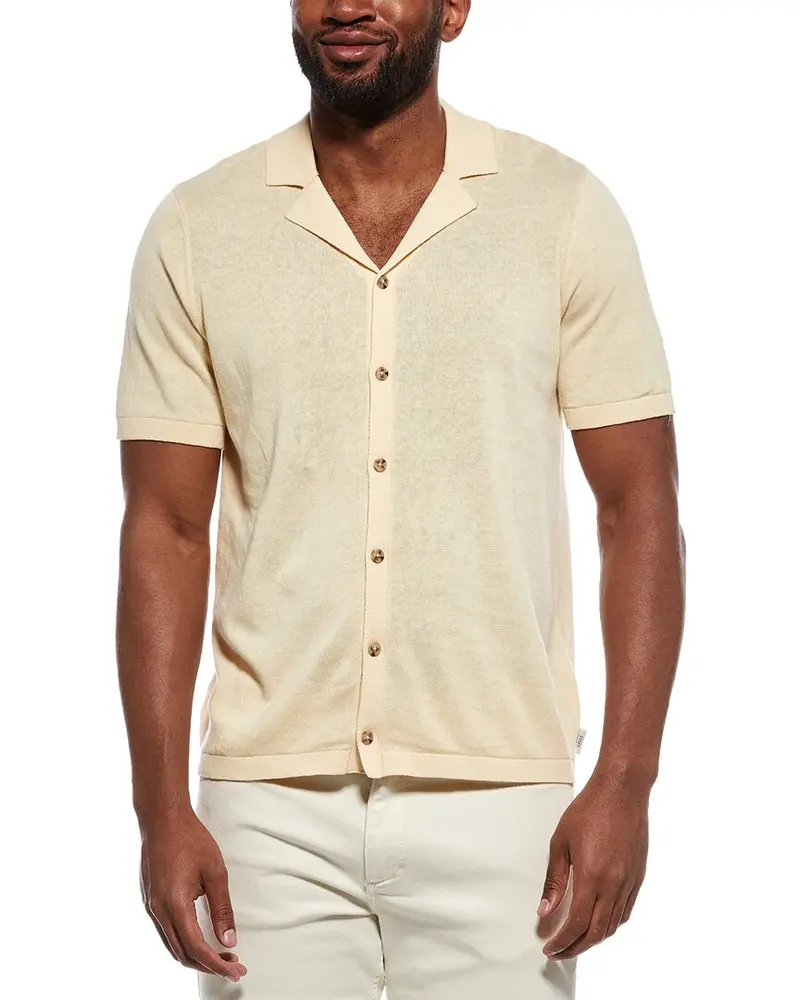 Onia Linen-Blend Camp Shirt 1