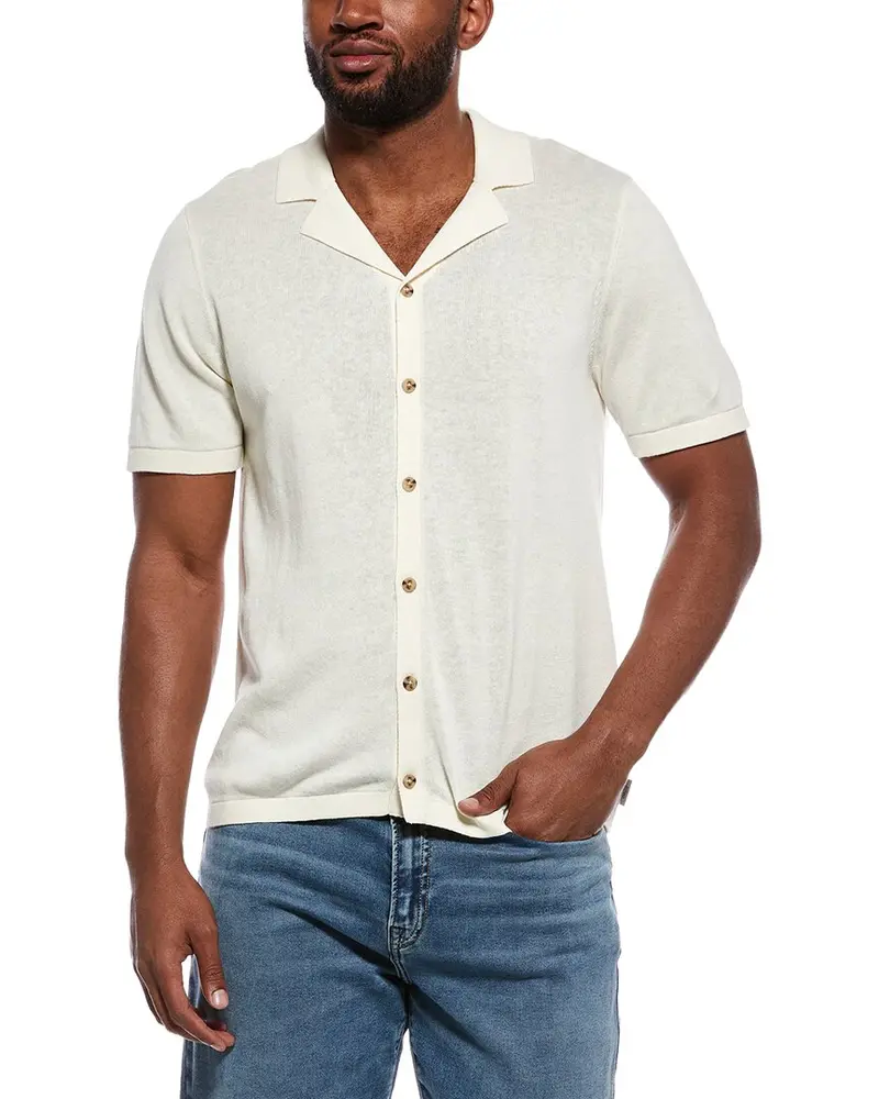Onia Linen-Blend Camp Shirt 1