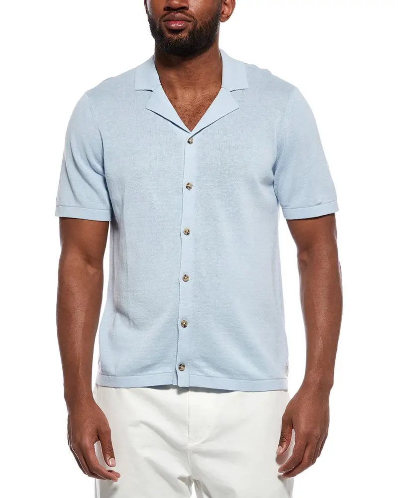 Onia Linen-Blend Camp Shirt 1