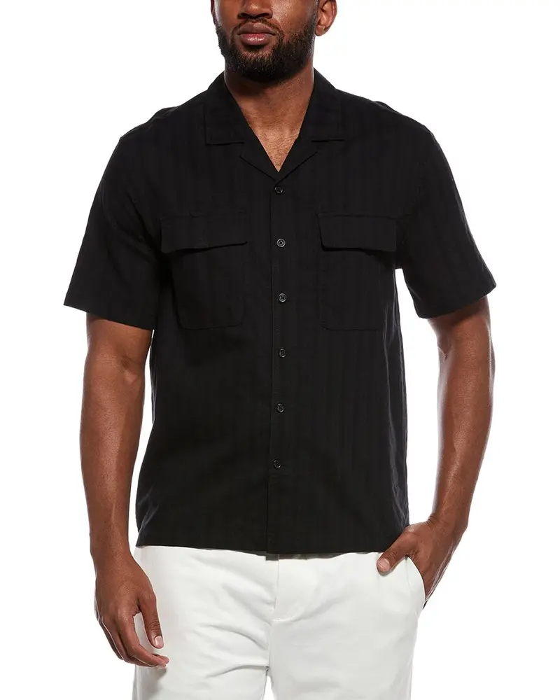 Onia Linen-Blend Utility Shirt 1