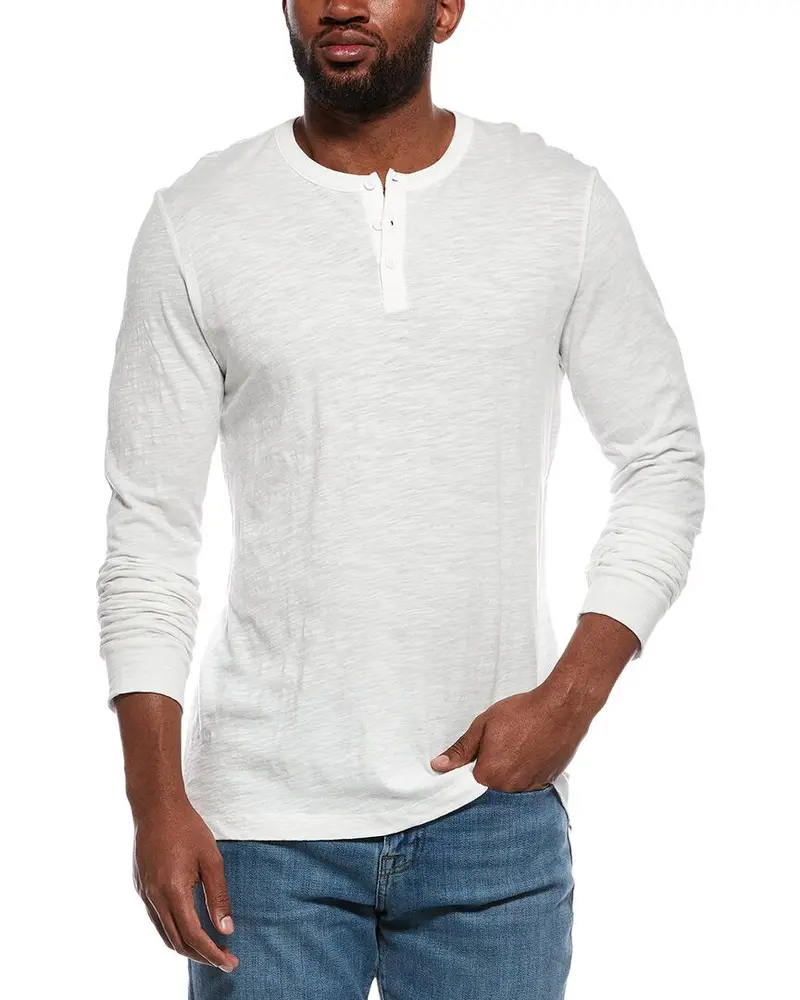 Onia Slub Henley Shirt 1