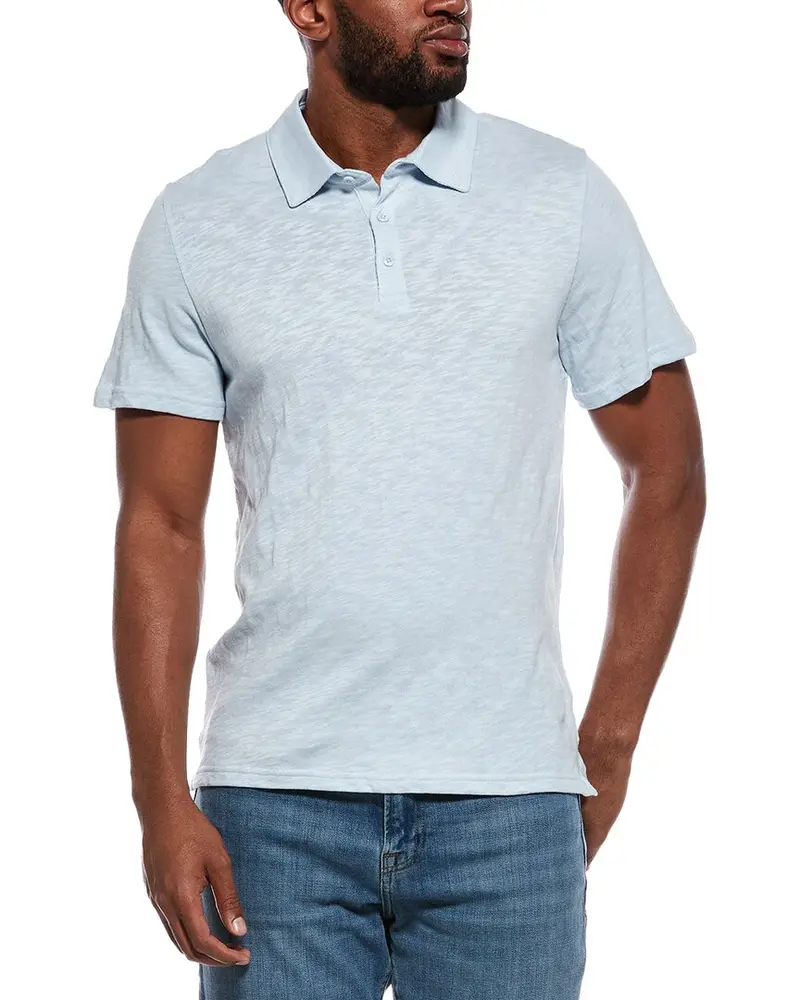 Onia Slub Short Sleeve Polo Shirt 1