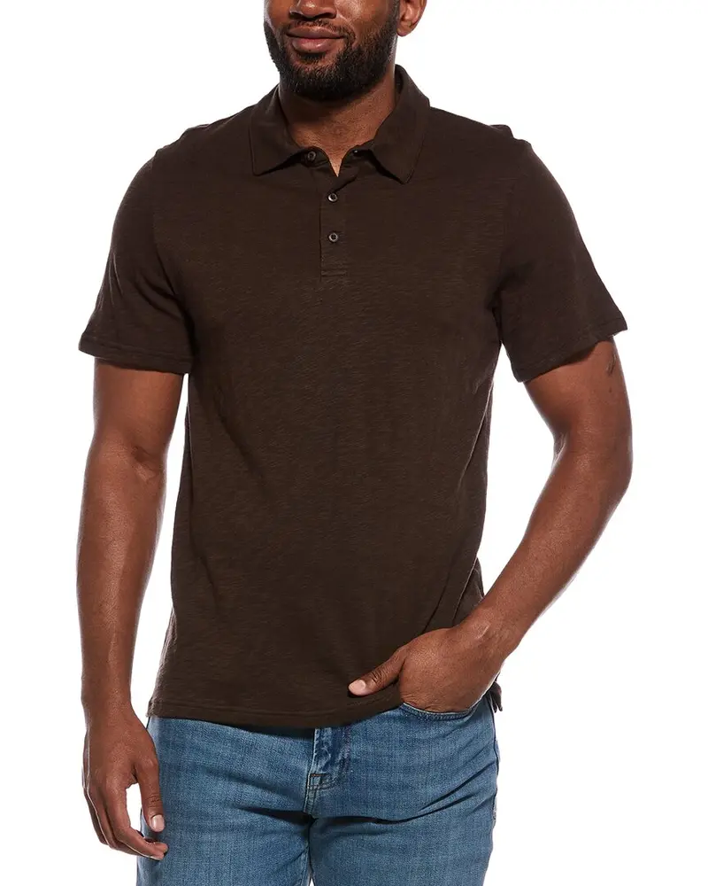 Onia Slub Short Sleeve Polo Shirt 1