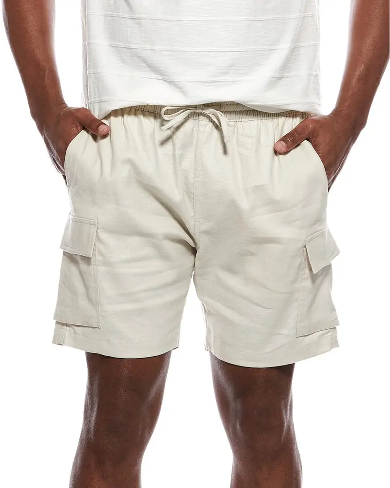Onia Stretch Linen-Blend Cargo Short 1