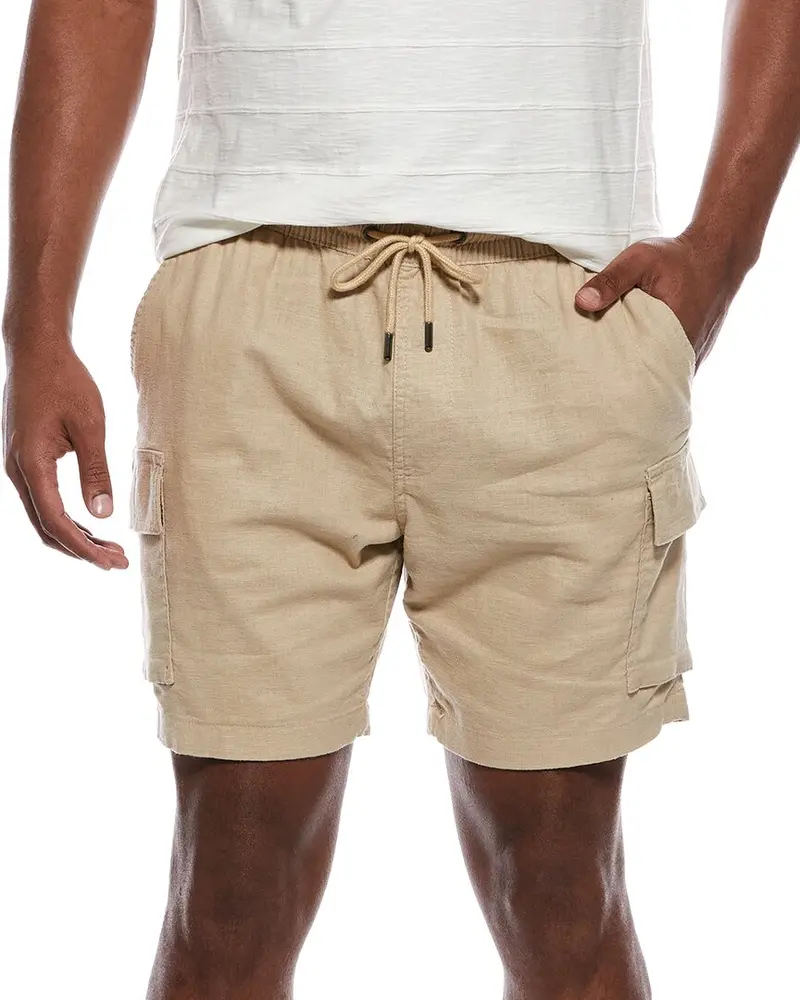 Onia Stretch Linen-Blend Cargo Short 1