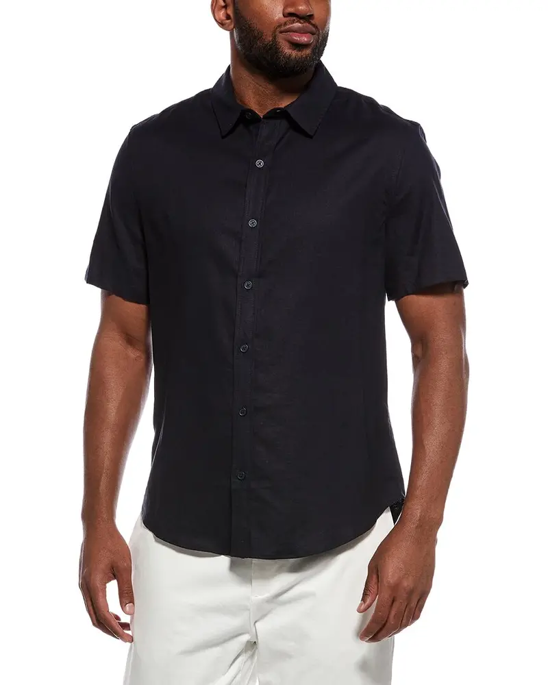 Onia Stretch Linen-Blend Shirt 1