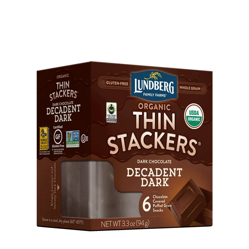 Organic Chocolate Thin Stackers® - Decadent Dark 1