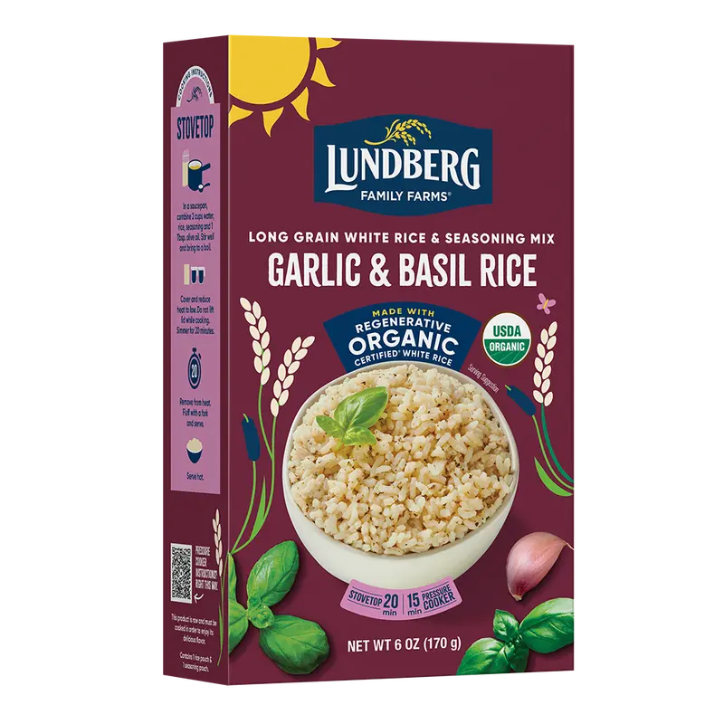 Organic Garlic & Basil Rice 1