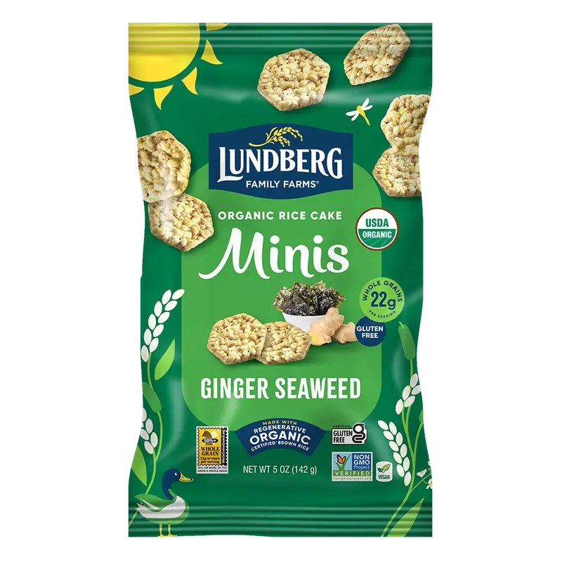 Organic Ginger Seaweed Rice Cake Minis 1