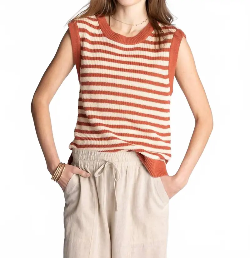 Orta Tank Top In Sandstone 1