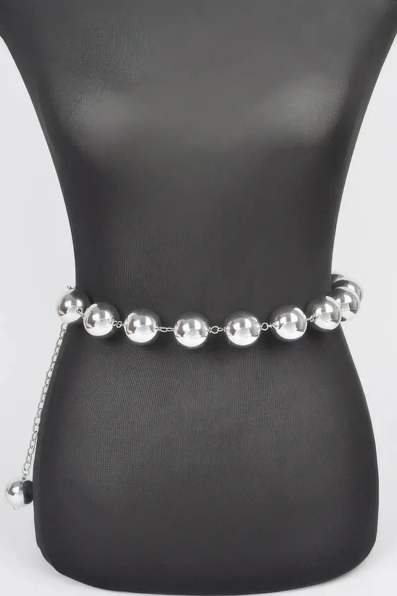 Oversized Ccb Ball Chain Belt 1