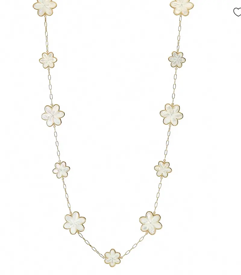 Oversized Eadie Necklace In White 1