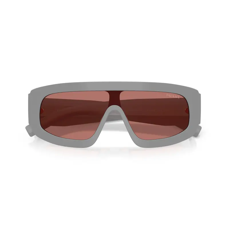 Oversized Rectangular Frame Sunglasses With Triangular Logo Detail 1