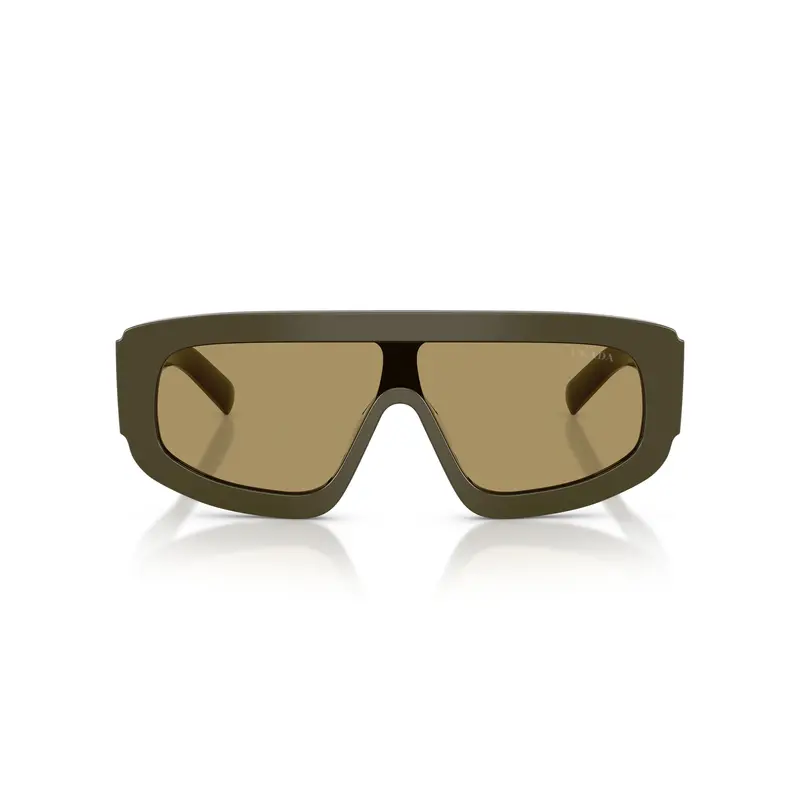 Oversized Rectangular Frame Sunglasses With Triangular Logo Detail 1