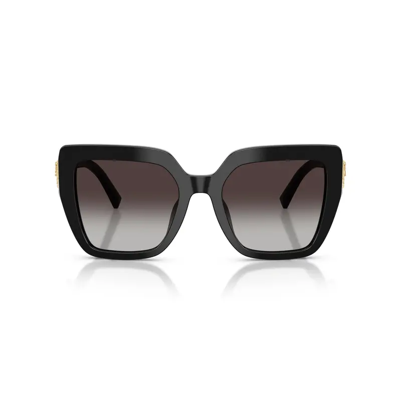 Oversized Square Frame Sunglasses With Heart Accents 1
