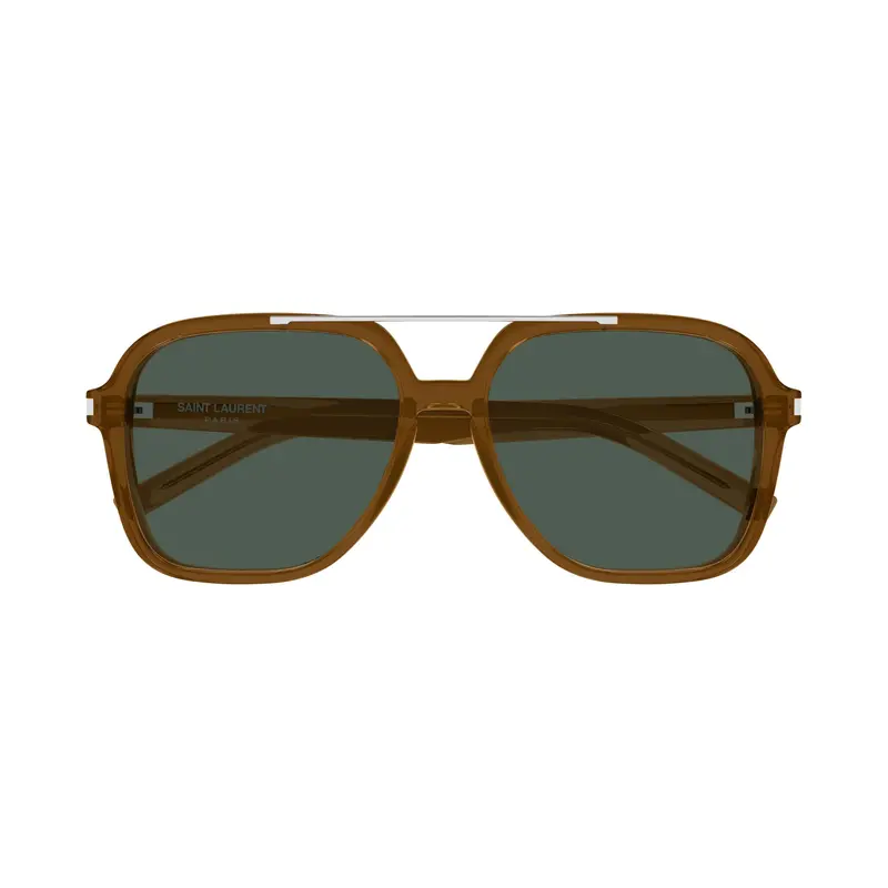 Oversized Square Frame Sunglasses With Silver Accents 1