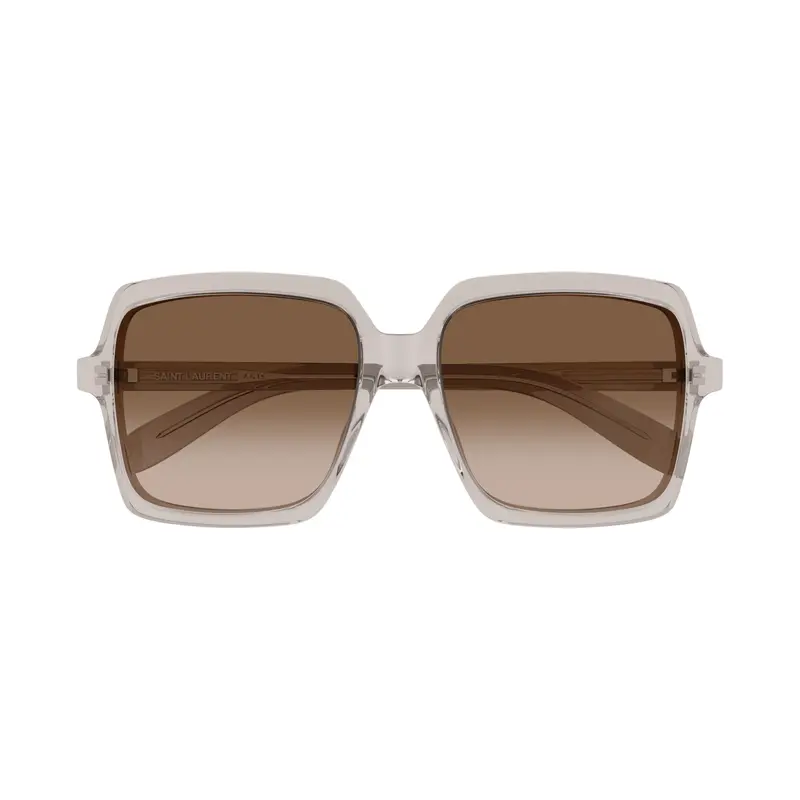 Oversized Square Sunglasses In Translucent Recycled Acetate 1