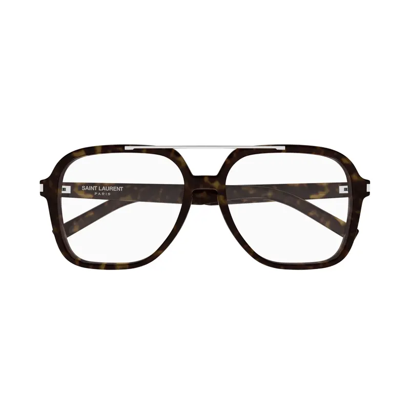 Oversized Square Tortoiseshell Sunglasses With Silver Metal Bridge 1