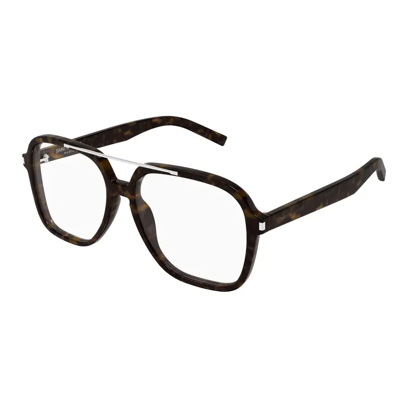 Oversized Square Tortoiseshell Sunglasses With Silver Metal Bridge 2