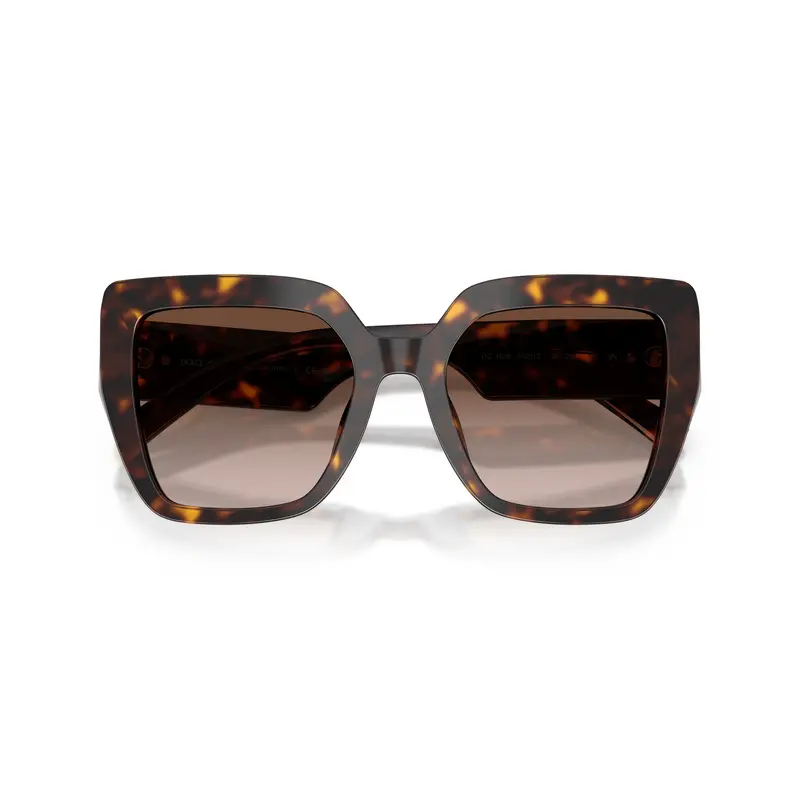 Oversized Tortoiseshell Frame Sunglasses With Gradient Brown Lenses 1