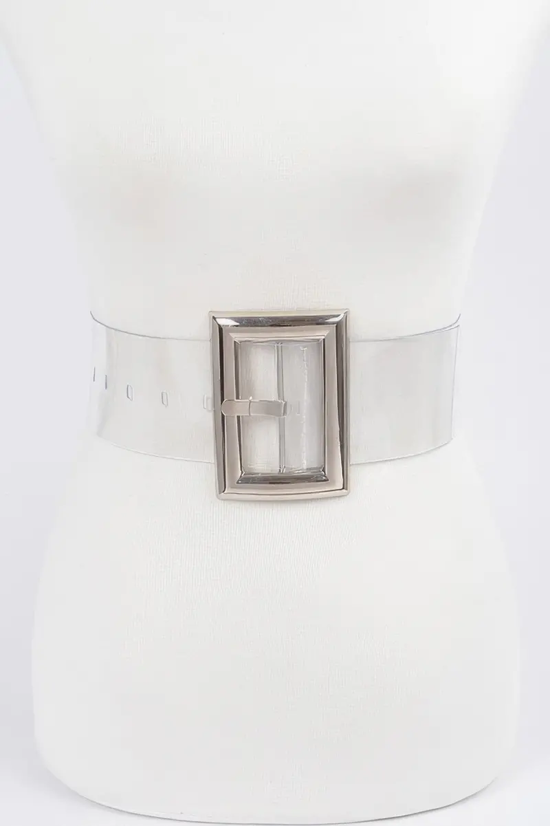Oversized Transparent Pvc Belt 1