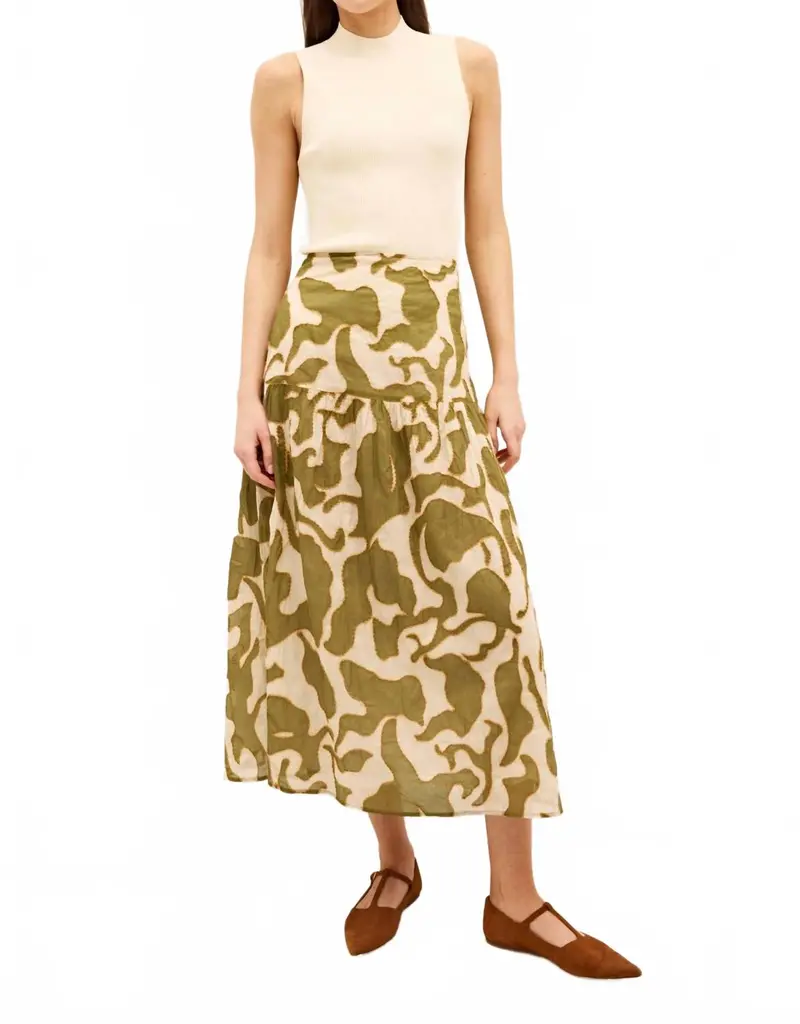 Owens Midi Skirt In Galapagos 1