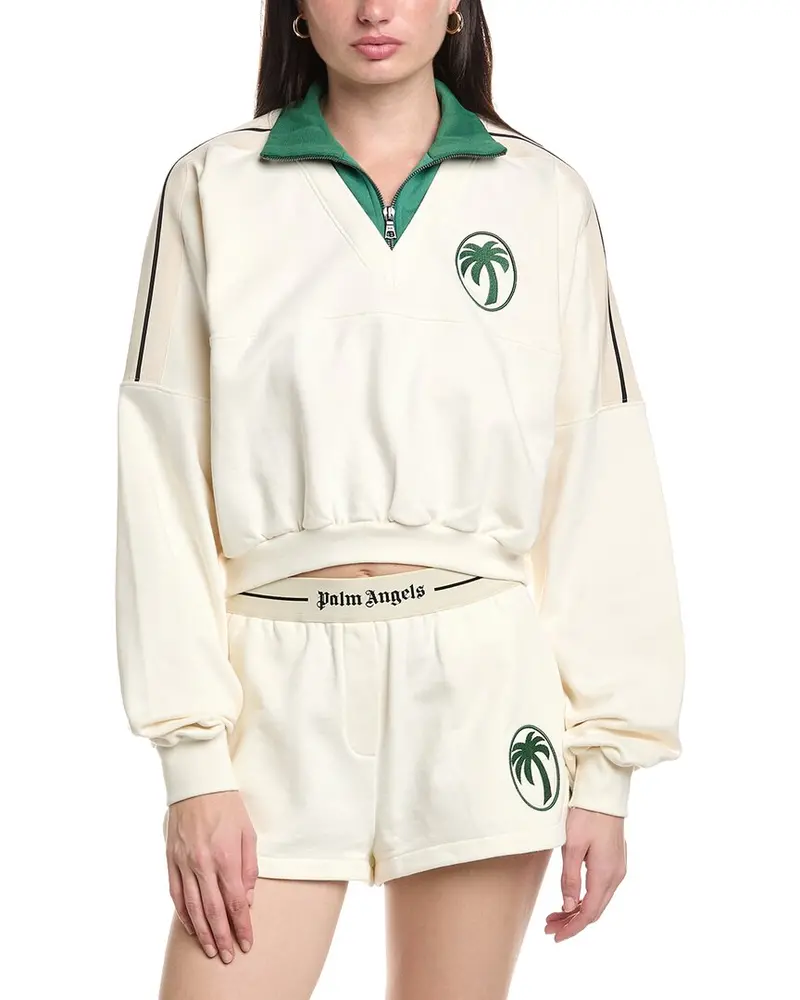 Palm Angels Crewneck Zip Sweatshirt 1