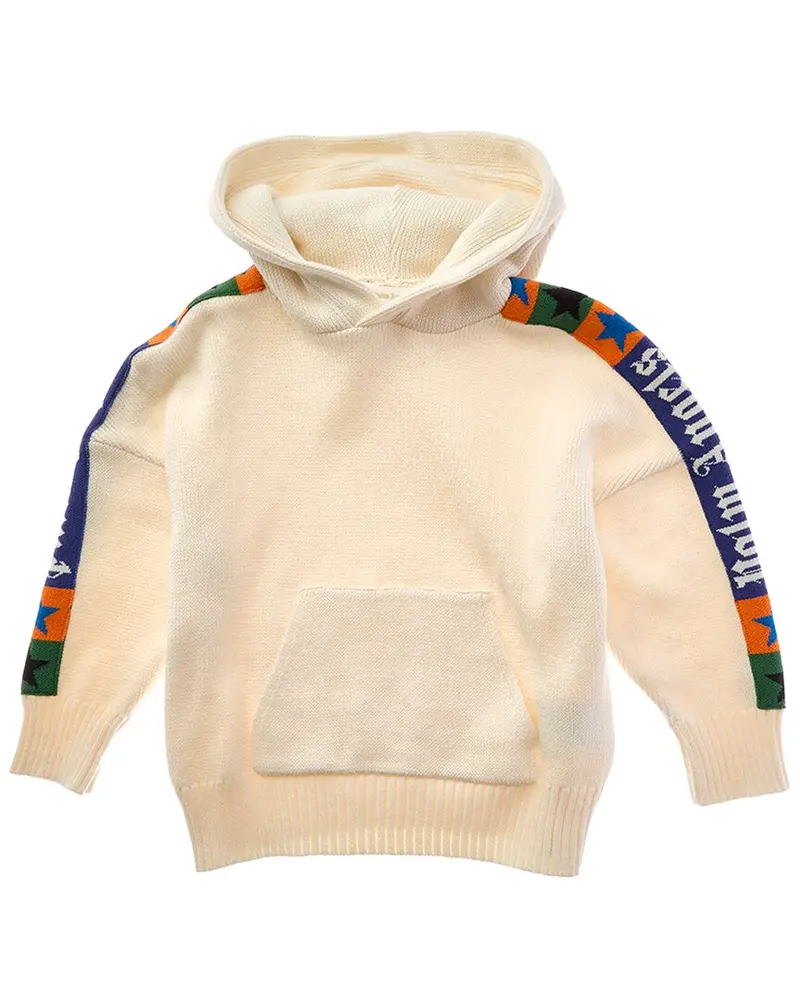 Palm Angels Knit Wool-Blend Hoodie 1