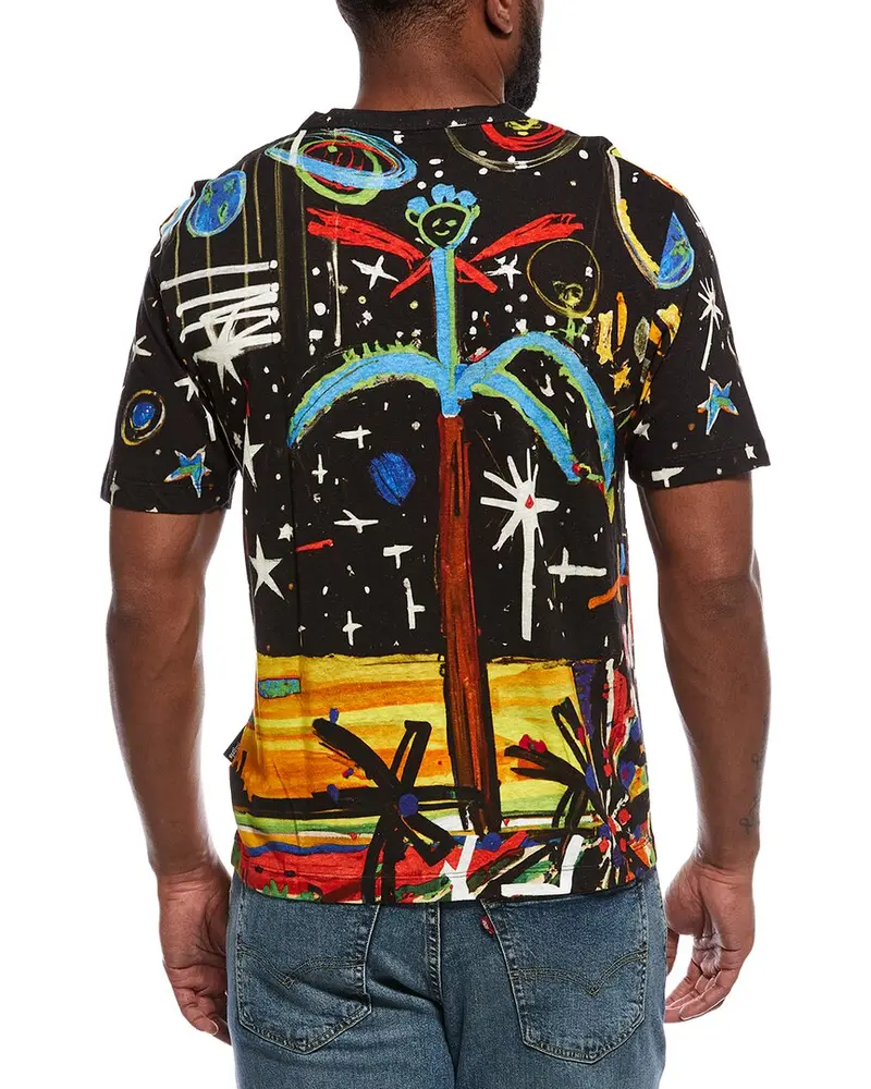 Palm Angels Linen-Blend T-Shirt 2