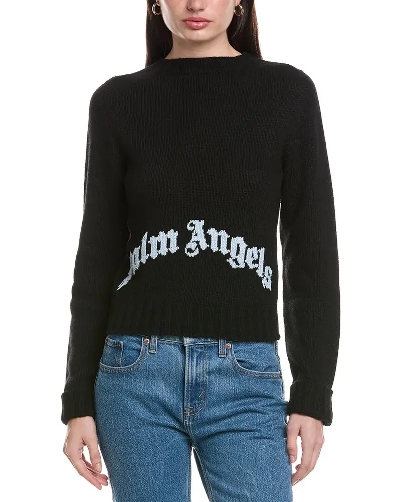 Palm Angels Pullover Wool & Cashmere-Blend Sweater 1
