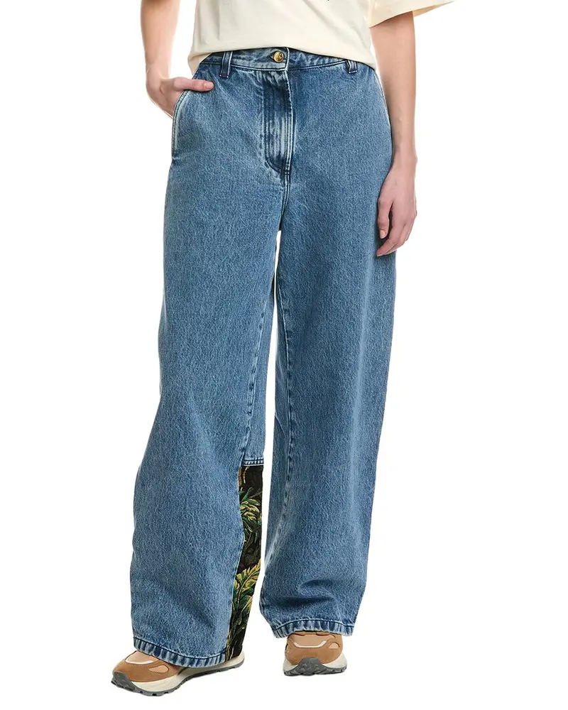 Palm Angels Wide Leg Jean 1