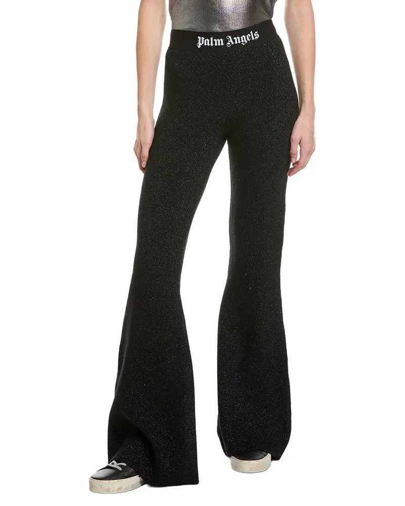 Palm Angels Wide Leg Knit Wool-Blend Pant 1