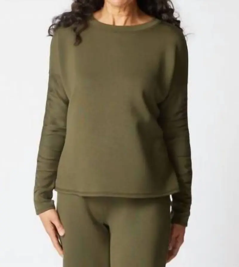 Passport Knit Wander Pullover In Forest 1