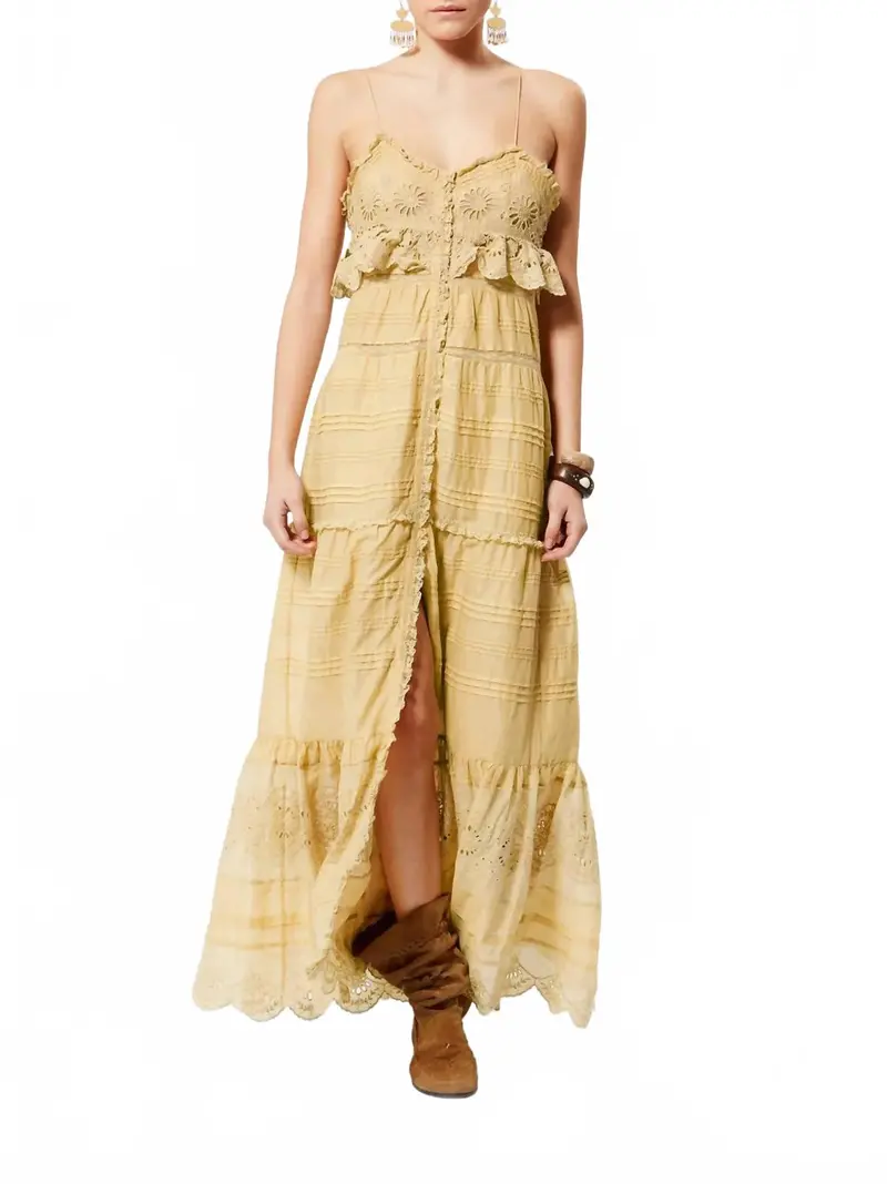 Paule Maxi Dress In Ochre 1