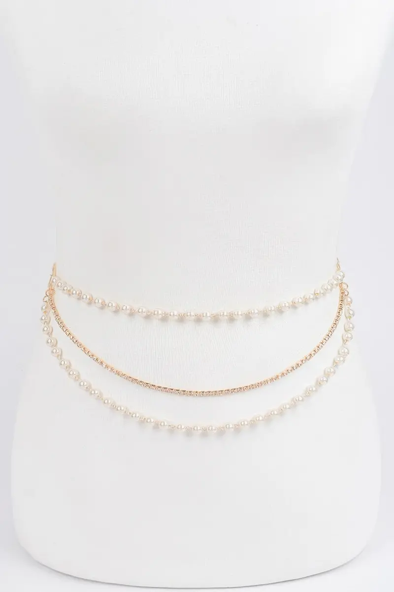 Pearl Layered Chain Belt 1